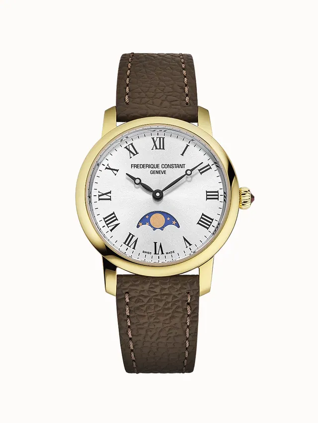 Frederique Constant Classics Slimline Ladies Moonphase, Women · Quartz FC-206RS1S5