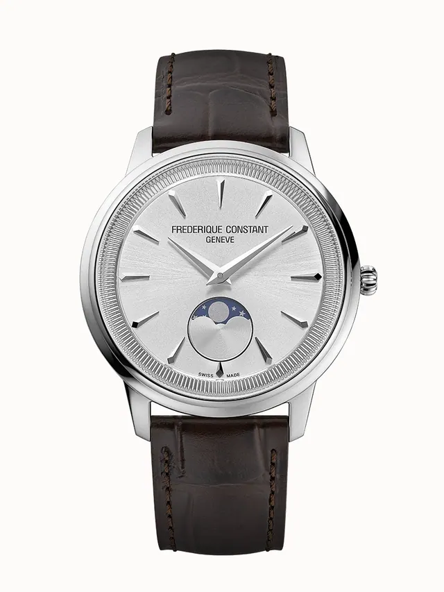 Frederique Constant Classics Moneta Moonphase, Men, Unisex, Women · Quartz FC-206S3S6