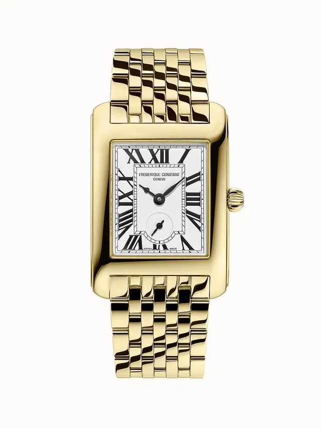 Frederique Constant Classics Carree Small Seconds, Men, Unisex, Women · Quartz FC-235S2C5B