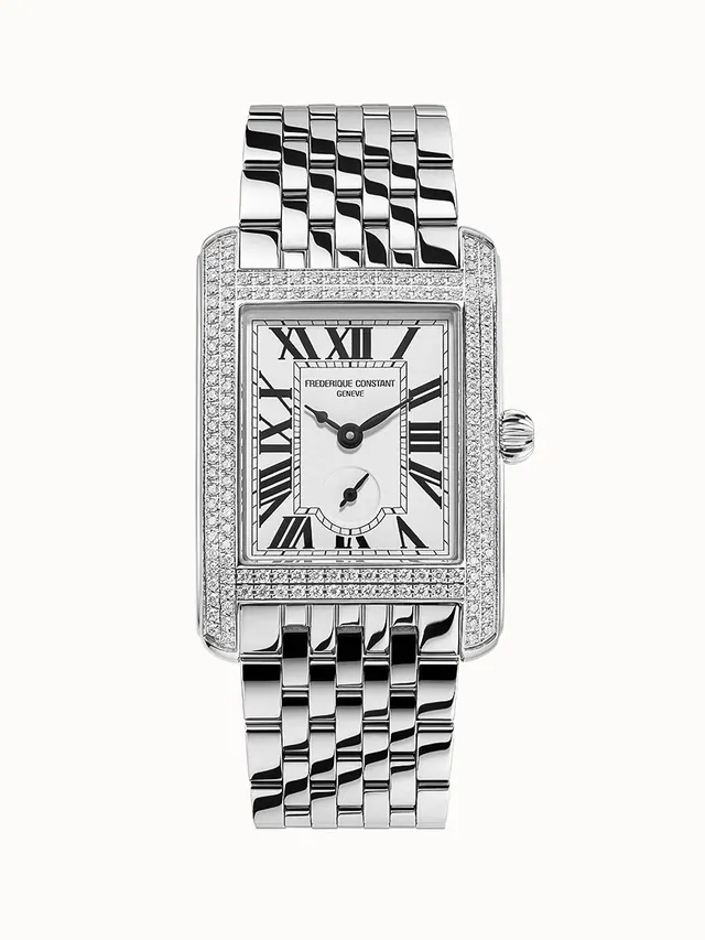 Frederique Constant Classics Carree Small Seconds, Men, Unisex, Women · Quartz FC-235S2CD6B