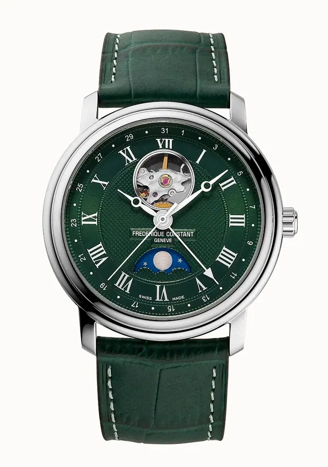 Frederique Constant Classics Heart Beat Moonphase Date, Men · Automatic FC-335MCGRW4P26
