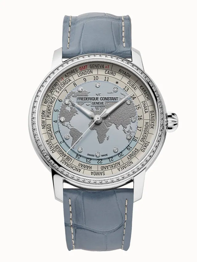 Frederique Constant Manufacture Classic Worldtimer, Men, Unisex, Women · Automatic FC-719LBWD3DH6