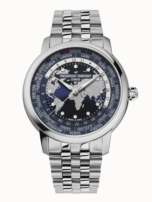 Frederique Constant Manufacture Classic Worldtimer, Men, Unisex, Women · Automatic FC-719NN3H6B