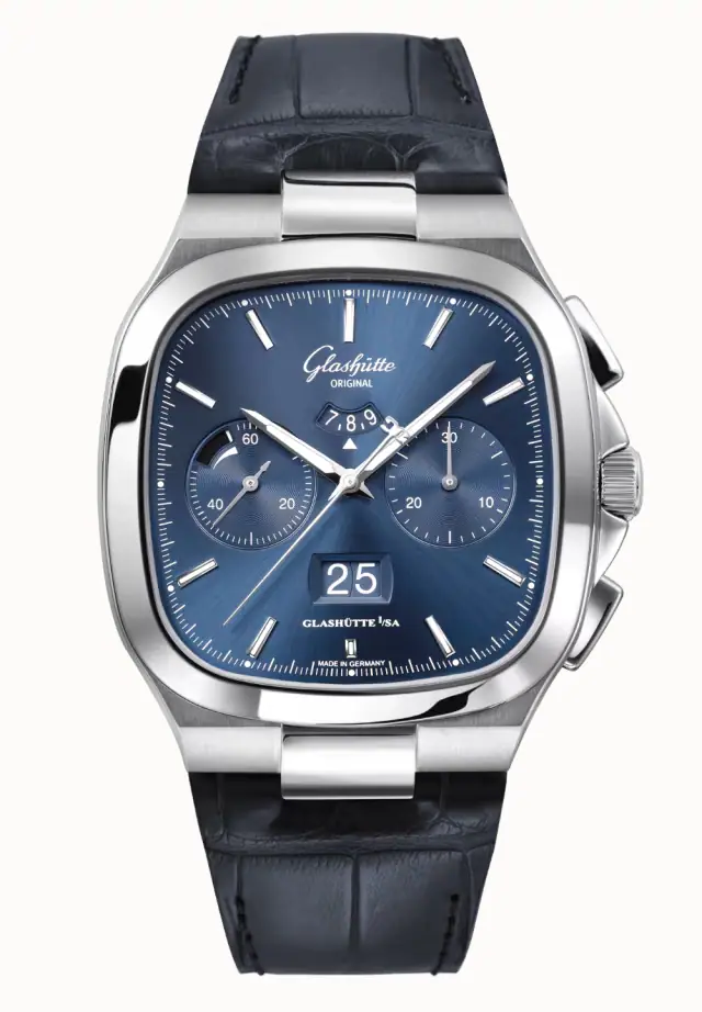 Glashutte Original Seventies Chronograph Panorama Date, Vintage 1-37-02-08-02-61