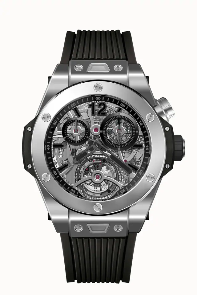 Hublot Big Bang Tourbillon Chronograph Cathedral Minute Repeater Polished Titanium 45 mm 404.NS.0110.RX