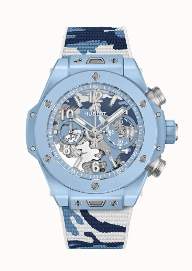 Hublot Big Bang Unico Sky Blue Camo 44 mm 421.EX.0190.RX.JCAM