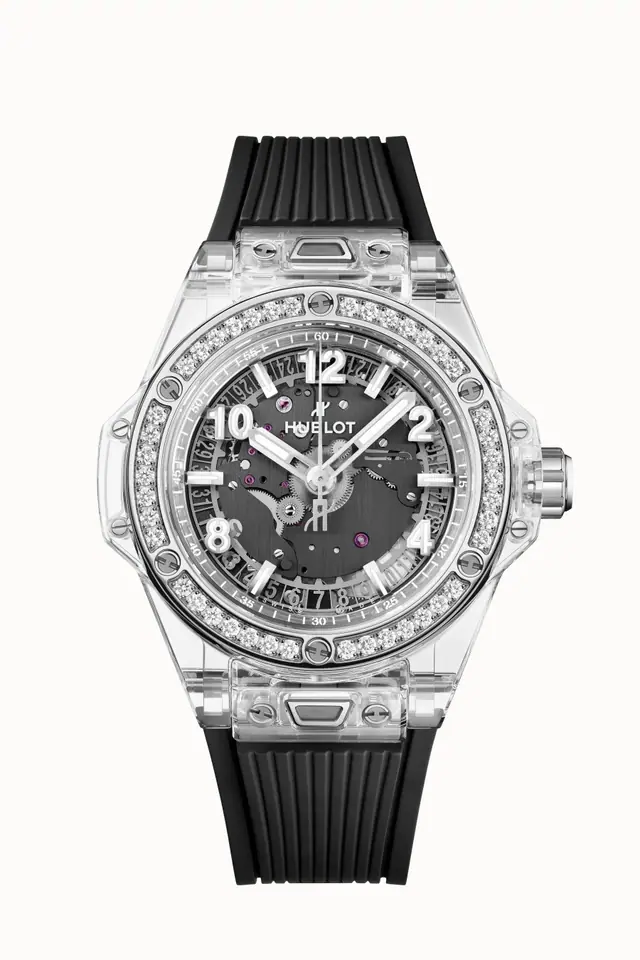 Hublot Big Bang One Click Sapphire Diamonds Black Dial 39 mm 465.JX.4902.RX.1204