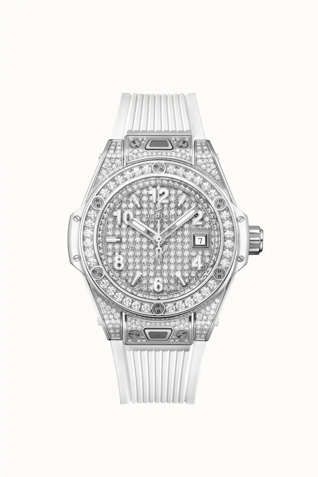Hublot Big Bang One Click Steel White Full Pavé 33 mm 485.SE.9000.RW.1604