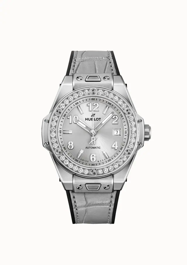 Hublot Big Bang One Click Monochrome Steel Diamonds 33 mm 485.SX.4310.LR.1204.JPN