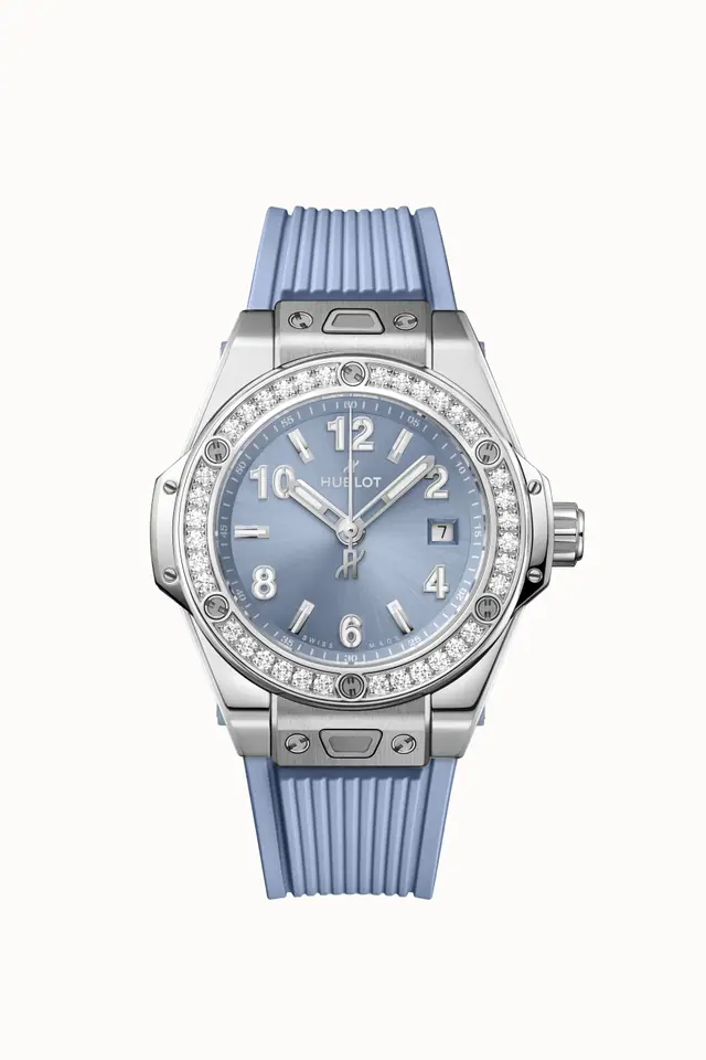 Hublot Big Bang One Click Steel Coal Blue Diamonds 33 mm 485.SX.717B.RX.1204