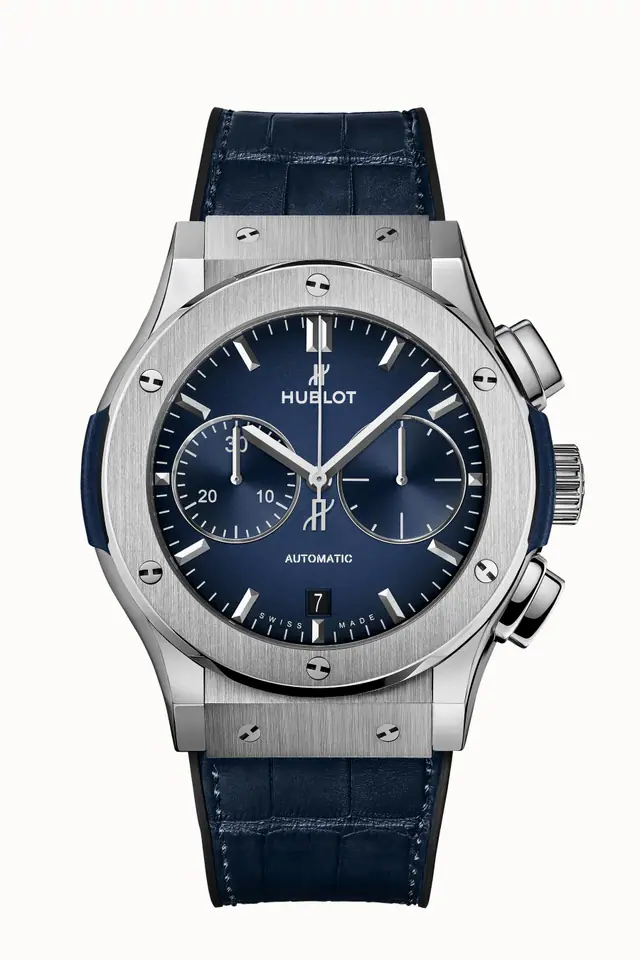 Hublot Classic Fusion Chronograph Titanium Deep Blue 45 mm 521.NX.6670.LR.JPN18
