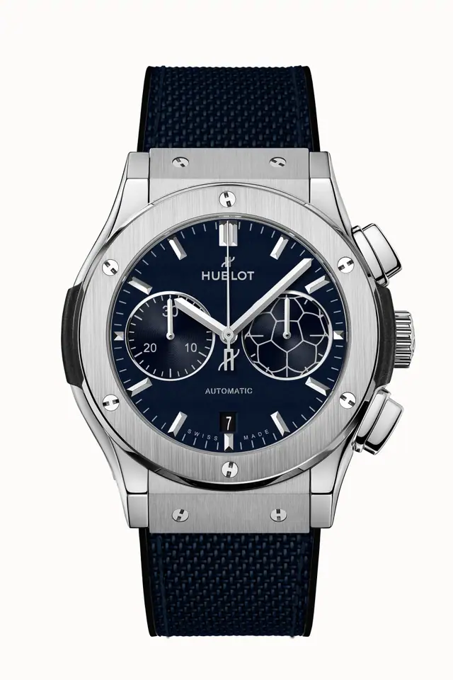 Hublot Classic Fusion Chronograph Titanium Blue Victory 45 mm 521.NX.7170.NR.JFA