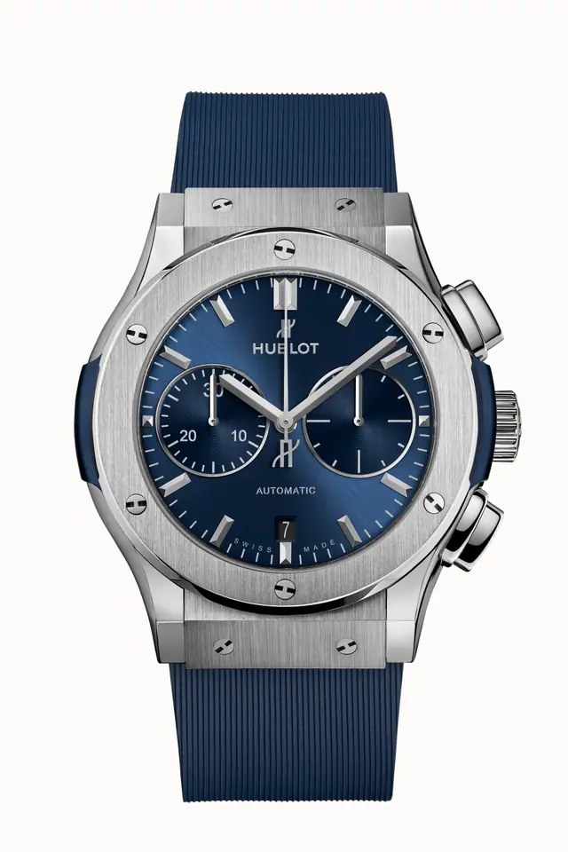 Hublot Classic Fusion Chronograph Titanium Blue 45 mm 521.NX.7170.RX