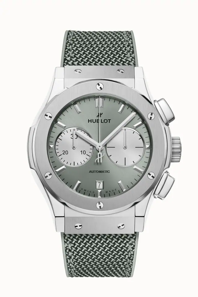 Hublot Classic Fusion Chronograph Titanium Sage Green 45 mm 521.NX.891G.NR