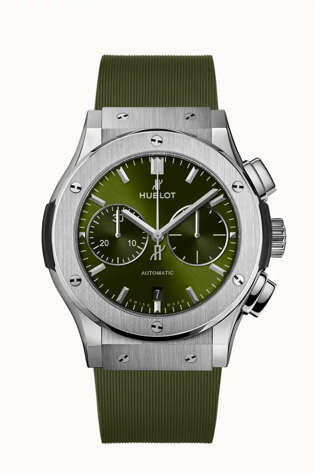 Hublot Classic Fusion Chronograph Titanium Green 45 mm 521.NX.8970.RX