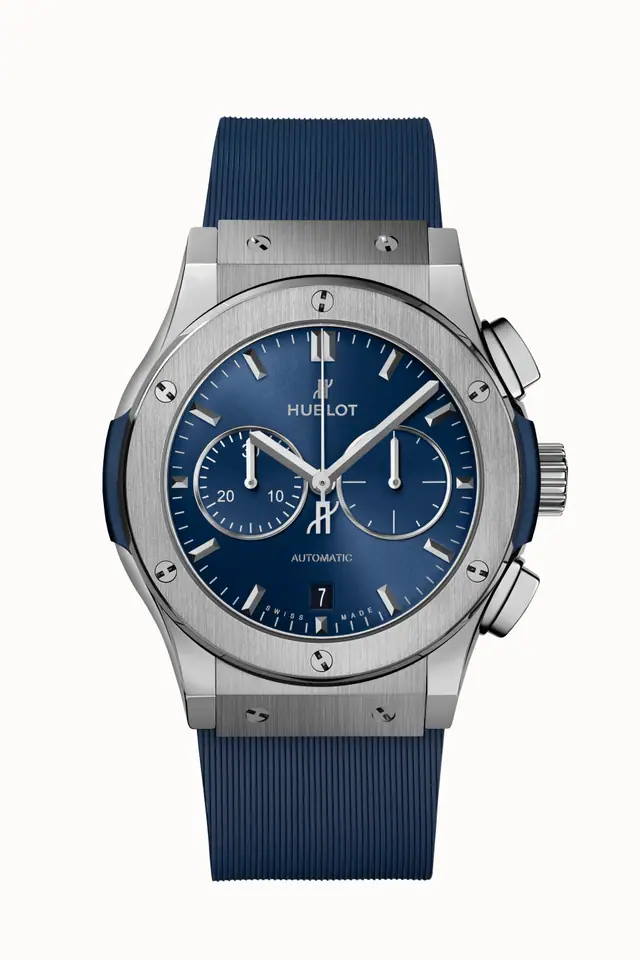 Hublot Classic Fusion Chronograph Titanium Blue 42 mm 541.NX.7170.RX