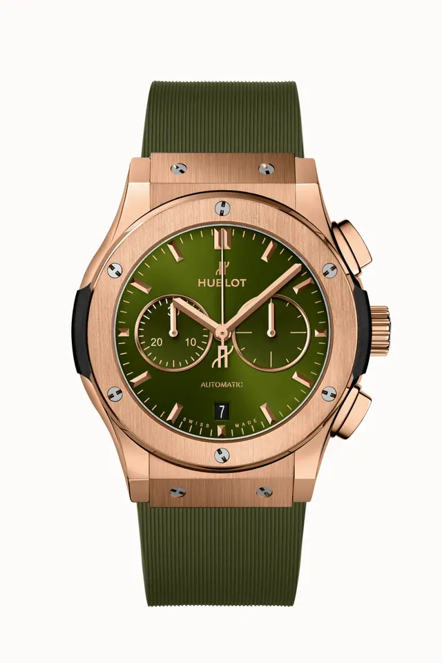 Hublot Classic Fusion Chronograph King Gold Green 42 mm 541.OX.8980.RX