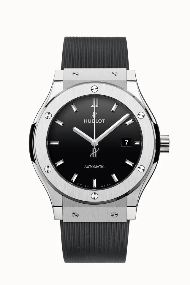 Hublot Classic Fusion Titanium Black Shiny on Rubber 42 mm 542.NX.1270.RX