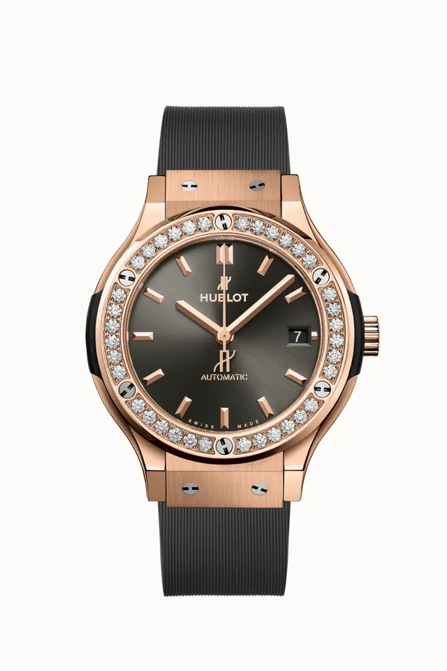 Hublot Classic Fusion Racing Grey King Gold Diamonds 38 mm 565.OX.7081.RX.1204