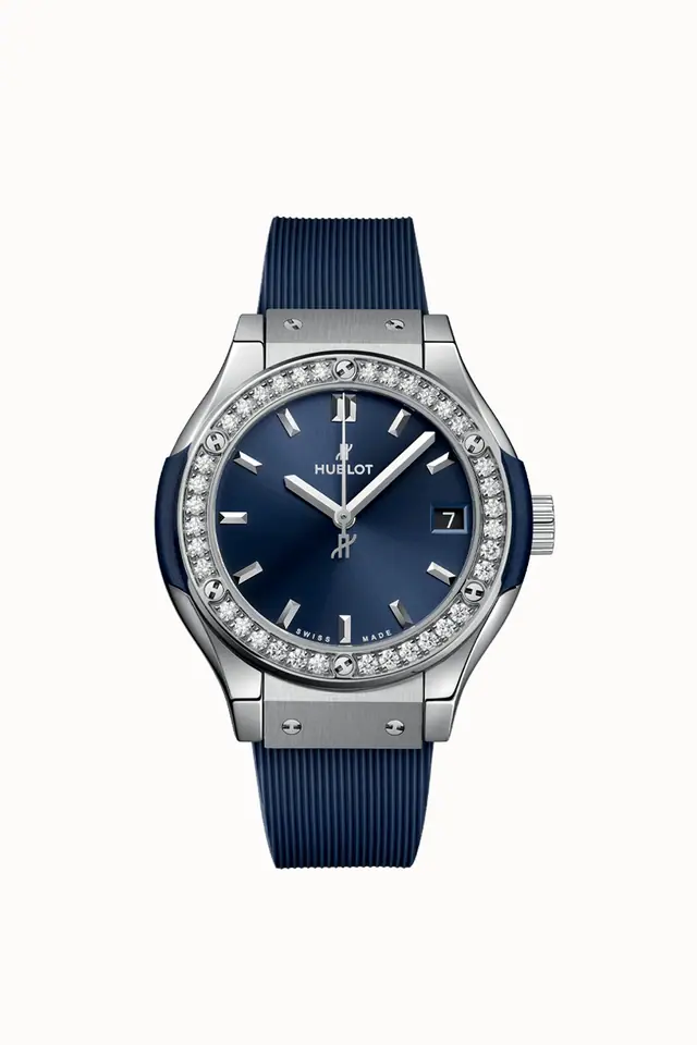 Hublot Classic Fusion Titanium Blue Diamonds 33 mm 581.NX.7170.RX.1104