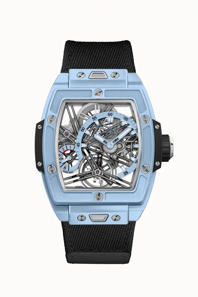 Hublot Spirit of Big Bang Tourbillon 5-Day Power Reserve Sky Blue Ceramic 42 mm 645.EX.5123.NR