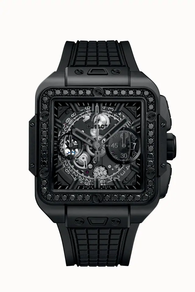 Hublot Square Bang Unico All Black Diamonds 42 mm 821.CX.0140.RX.1200