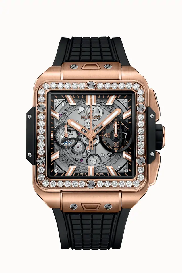 Hublot Square Bang Unico King Gold Diamonds 42 mm 821.OX.0180.RX.1204