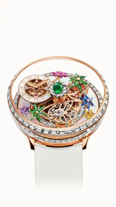 Jacob & Co. Fleurs de Jardin — Rose Gold and Baguette Diamonds AF321.40.BC.AA.C