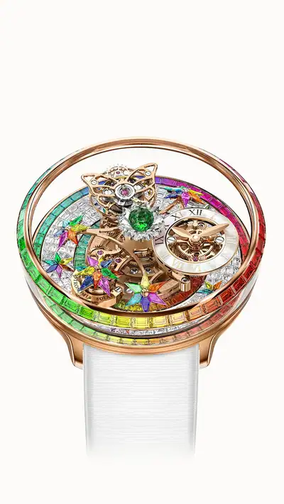 Jacob & Co. Fleurs de Jardin — Rose Gold Full Diamond Baguettes AF921.40.AB.AB.A