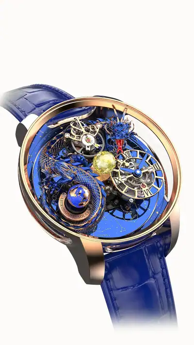 Jacob & Co. Astronomia Dragon — Blue Dragon in Rose Gold AS312.40.AB.AA.A