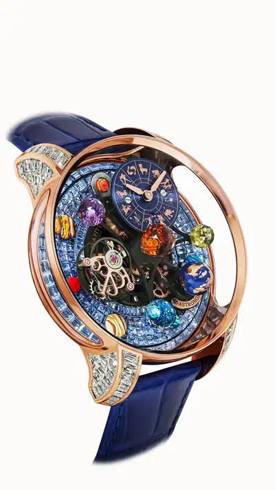 Jacob & Co. Astronomia Solar Zodiac — Zodiac Icy Blue Sapphires Baguette AS910.40.BD.UB.A