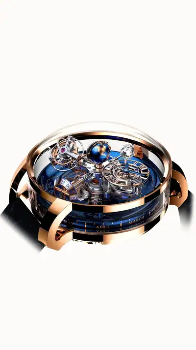 Jacob & Co. Astronomia Sky — Rose Gold, White Moon AT110.40.AA.WD.A