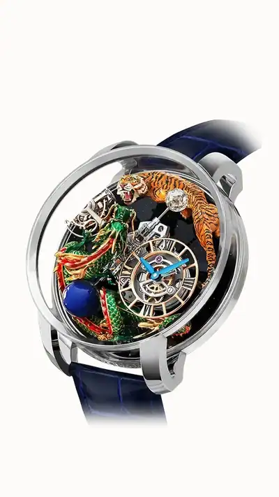 Jacob & Co. Astronomia Dragon — White Gold, Dragon & Tiger AT114.30.AA.UA.A