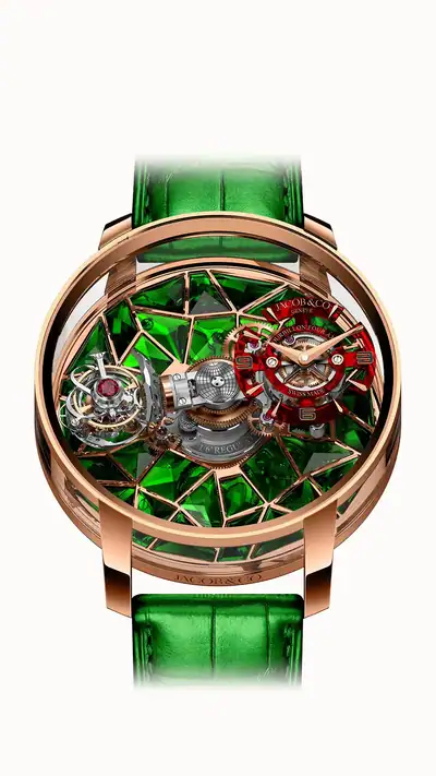 Jacob & Co. Astronomia Four-Axis Tourbillon — Rose Gold (Green) AT180.40.AB.AC.A
