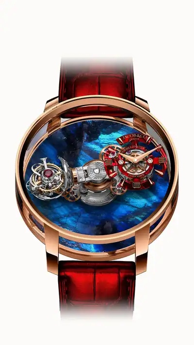 Jacob & Co. Astronomia Four-Axis Tourbillon — Labradorite AT180.40.AB.UD.A