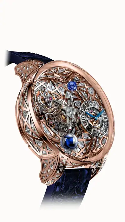 Jacob & Co. Astronomia Tourbillon Baguette — Meteorite White Diamonds AT800.40.HD.UA.B