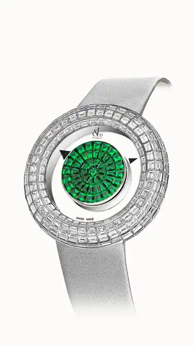 Jacob & Co. Brilliant Mystery — 38MM - Emeralds BM526.30.BD.BE.A