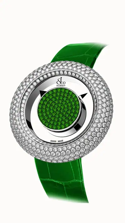 Jacob & Co. Brilliant Mystery Pave Diamonds — Brilliant Mystery Pave - Diamonds And Tsavorites BM526.30.RD.AB.A