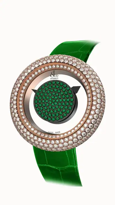 Jacob & Co. Brilliant Mystery Pave Diamonds — Tsavorites in Rose Gold (38MM) BM526.40.RD.AA.A