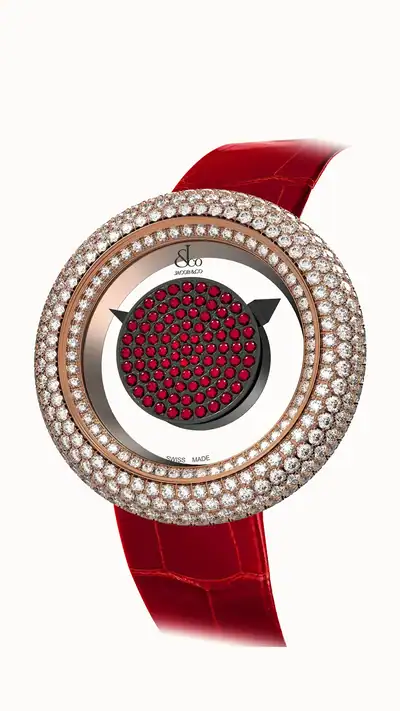 Jacob & Co. Brilliant Mystery Pave Diamonds — Rubies in Rose Gold (38MM) BM526.40.RD.AB.ABALA