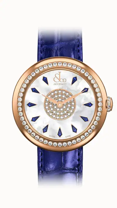 Jacob & Co. Brilliant — Blue Sapphires in Rose Gold, 18k Rose Gold BQ015.40.RO.KF.A