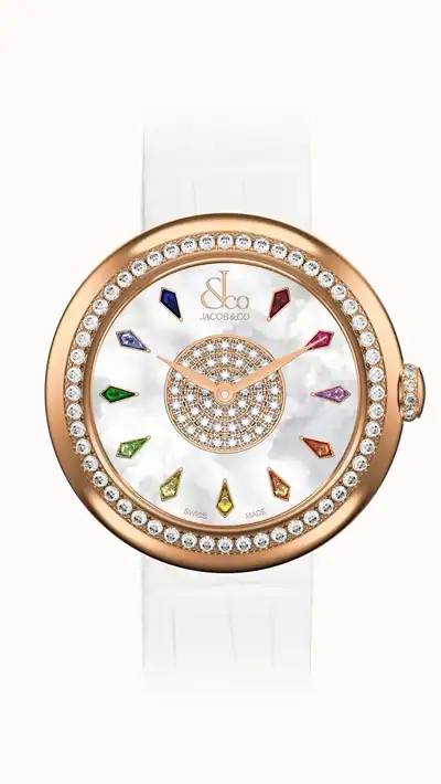Jacob & Co. Brilliant — Multicolored Sapphires in Rose Gold, 18k Rose Gold BQ015.40.RO.KR.A