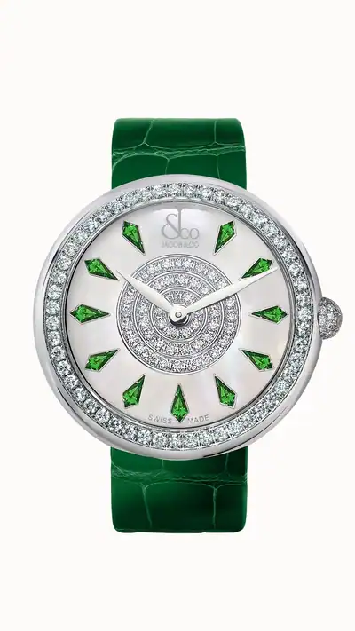 Jacob & Co. Brilliant — Tsavorites in Stainless Steel, Stainless Steel BQ020.10.RO.KD.A
