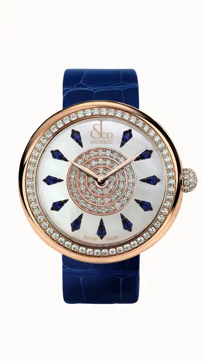 Jacob & Co. Brilliant — Blue Sapphires in Rose Gold, 18K Rose Gold BQ020.40.RO.KF.A