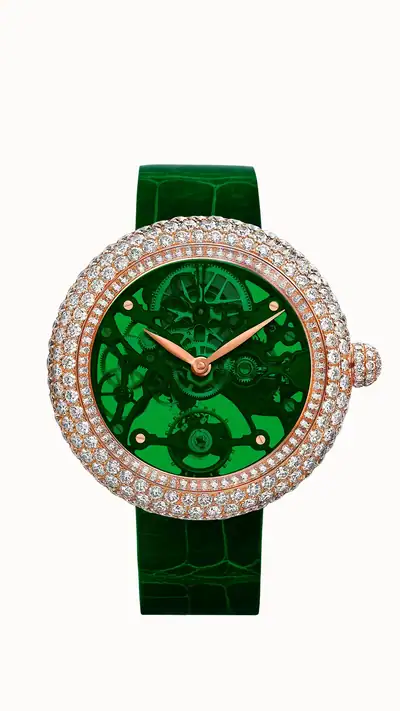 Jacob & Co. Brilliant Skeleton Northern Lights — Rose Gold, Green BS431.40.RD.QG.A