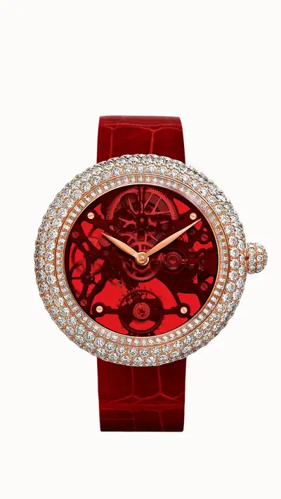 Jacob & Co. Brilliant Skeleton Northern Lights — Rose Gold, Red BS431.40.RD.QR.A