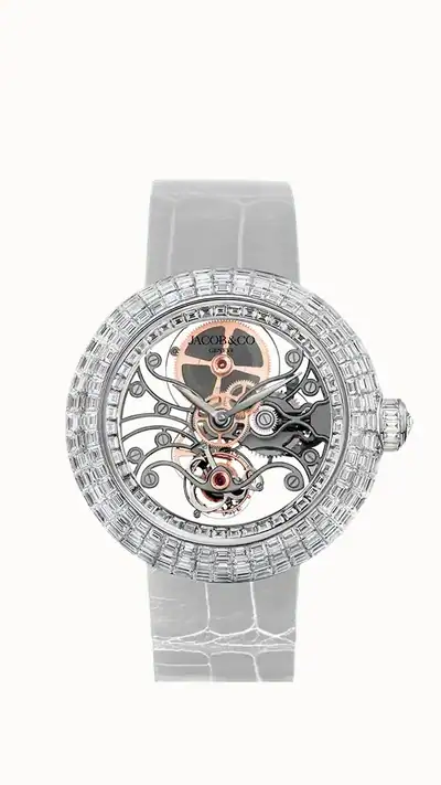 Jacob & Co. Brilliant Skeleton Baguette — White Gold White Diamonds BT542.30.BD.AA.A