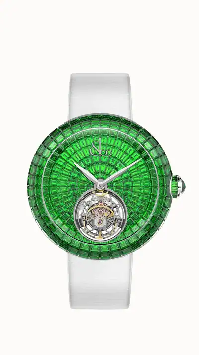 Jacob & Co. Brilliant Flying Tourbillon — Tsavorites (White Gold) BT546.30.AA.AA.A