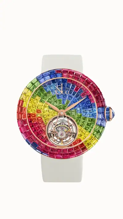 Jacob & Co. Brilliant Flying Tourbillon — Peru Mountains IV (Rose Gold) BT546.40.AA.UA.A