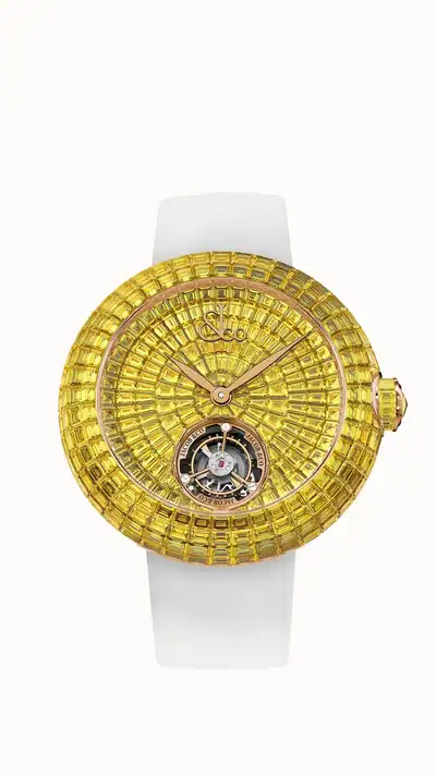 Jacob & Co. Brilliant Flying Tourbillon — Yellow Sapphires (Rose Gold) II BT560.40.AA.AA.A